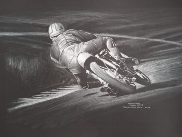 图画 标题为“Mike Hailwood Simpl…” 由Paul Sullivan, 原创艺术品, 铅笔