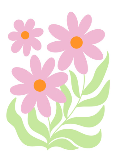 Digital Arts titled "Spring Blossoms - P…" by Chun Yu Guan, Original Artwork, AI generated image Mounted on Cardboard