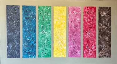 Pittura intitolato "Colorful abstract 4…" da Valera, Opera d'arte originale, Acrilico