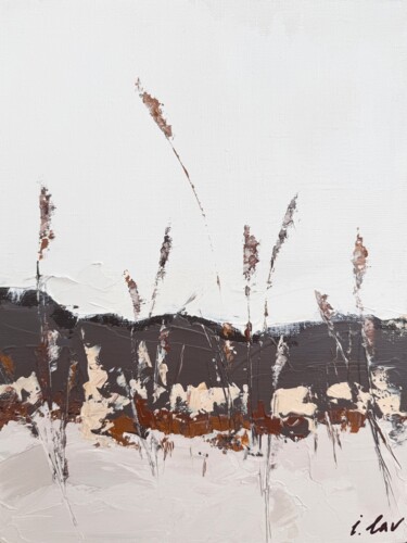 Painting titled "Between layers. Abs…" by Irina Lav, Original Artwork, Acrylic Mounted on Wood Stretcher frame