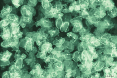 Green Petals - Print Digital Arts με τίτλο "Green Petals - Print" από Vafa Majidli, Αυθεντικά έργα τέχνης, Ψηφιακή ζωγραφική