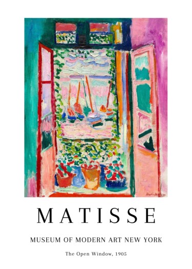 Arts numériques intitulée "The Open Window, Ma…" par Chun Yu Guan, Œuvre d'art originale, Image générée par l'IA Monté sur C…