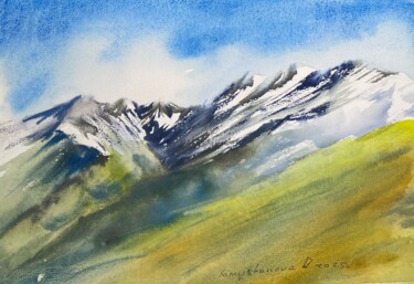 Spring in the mountains 2 "Spring in the mount…" başlıklı Tablo Daria Kamishanova tarafından, Orijinal sanat, Suluboya