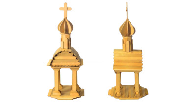 Chapel of Warm Light Design titled "Chapel of Warm Light" by Anatolii Zhamoido, Original Artwork, Jewelry