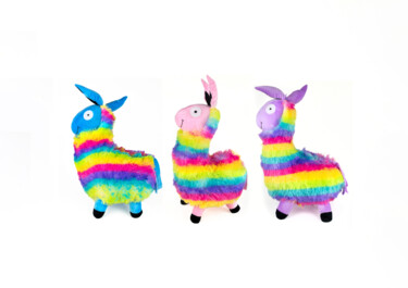 Fotografie getiteld "La Parade des Lamas" door Cecile Ducrot, Origineel Kunstwerk, Niet gemanipuleerde fotografie