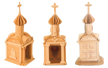 Triple Chapel of St. Nicholas Design titled "Triple Chapel of St…" by Anatolii Zhamoido, Original Artwork, Jewelry