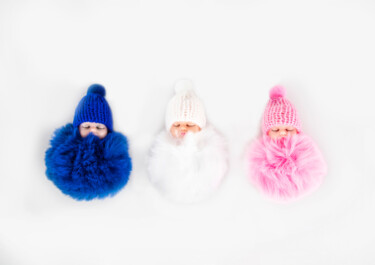 Fotografie getiteld "Les Trois Pomponnet…" door Cecile Ducrot, Origineel Kunstwerk, Niet gemanipuleerde fotografie