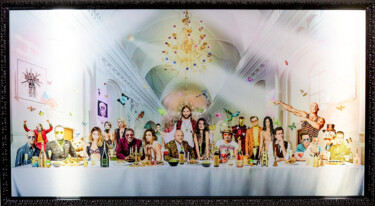 Картина под названием "Last Supper 2.0" - Diederik Van Apple, Подлинное произведение искусства, 2D Цифровая Работа