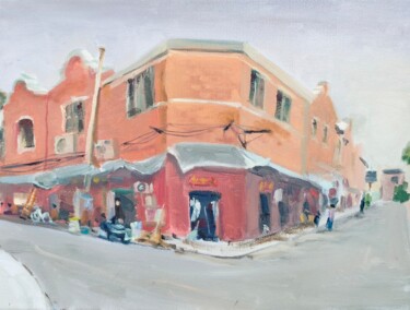 Painting titled "shanghai about" by Siyi Li, Original Artwork, Oil