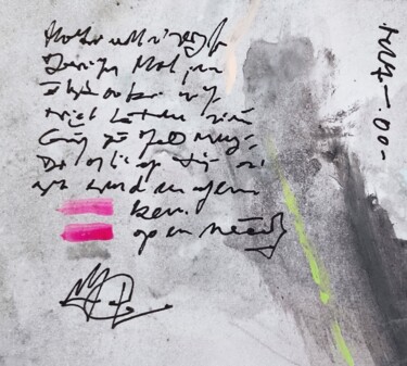 Painting titled "Notorious notes nob…" by Milto Sideris, Original Artwork, Acrylic