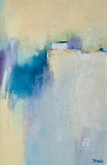 Effet de cascades Desenho intitulada "Effet de cascades" por Johanne Spinella, Obras de arte originais, Pastel Montado em Cartão