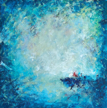 Schilderij getiteld "La Natura e io, Lin…" door Matteo Ruggieri, Origineel Kunstwerk, Olie Gemonteerd op Karton