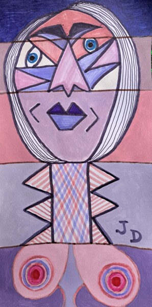 绘画 标题为“"  La  Fière-Sans-B…” 由Jacques Desvaux (JD), 原创艺术品, 丙烯