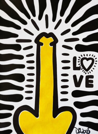 "Penis power ( Tribu…" başlıklı Tablo Dr. Love tarafından, Orijinal sanat, Akrilik