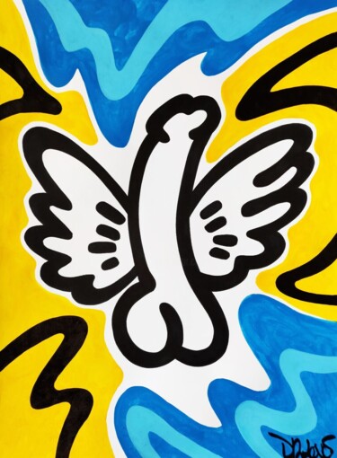 "Love angel ( Tribut…" başlıklı Tablo Dr. Love tarafından, Orijinal sanat, Akrilik