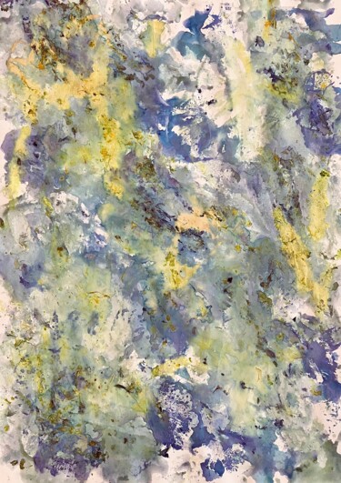 Aurora Drift Painting titled "Aurora Drift" by Blooming Paint, Original Artwork, Pigments