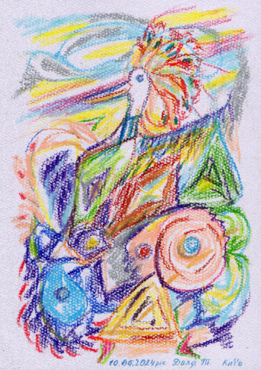 Tekening getiteld "10. Series of paint…" door Tanya Dolya, Origineel Kunstwerk, Pastel