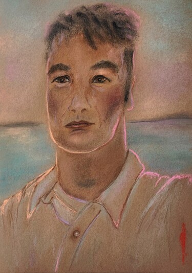 George's sea dreams Disegno intitolato "George's sea dreams" da Olesya Nikolaeva, Opera d'arte originale, Pastello