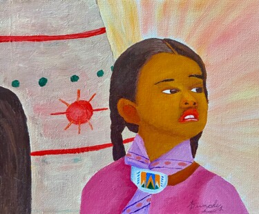 Schilderij getiteld "Traditions Continue" door Anthony Dunphy, Origineel Kunstwerk, Acryl Gemonteerd op Frame voor houten br…