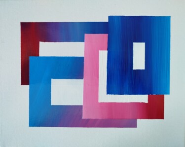 Pittura intitolato "0014" da Cédric Balaine, Opera d'arte originale, Acrilico Montato su Cartone