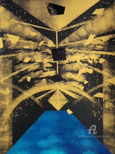 Psyché Schilderij getiteld "Psyché" door Emmanuelle Donzé, Origineel Kunstwerk, Acryl