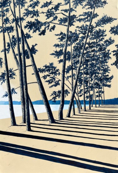 Peinture intitulée "La Forêt d’Armand -…" par Frédéric Cadiou, Œuvre d'art originale, Acrylique Monté sur Châssis en bois