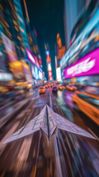 Fotografie getiteld "FPV-style" door Pavel Apilat, Origineel Kunstwerk, Lichtschilderen