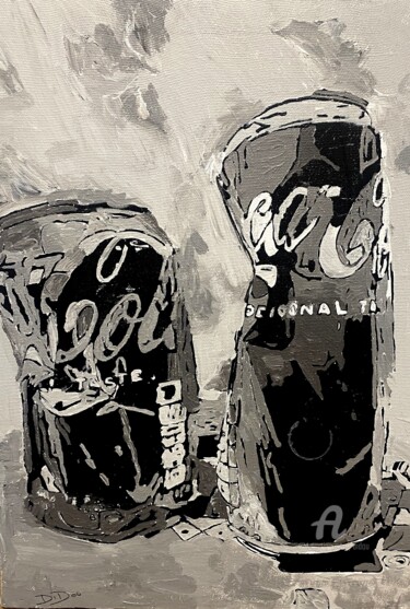 "pop coca" başlıklı Tablo Didou tarafından, Orijinal sanat, Akrilik Ahşap Sedye çerçevesi üzerine monte edilmiş