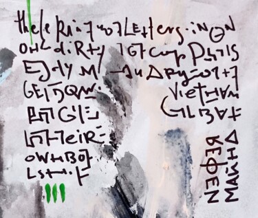 Pintura intitulada "Notorious notes nob…" por Milto Sideris, Obras de arte originais, Acrílico