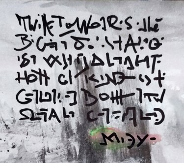 "Notorious notes nob…" başlıklı Tablo Milto Sideris tarafından, Orijinal sanat, Akrilik