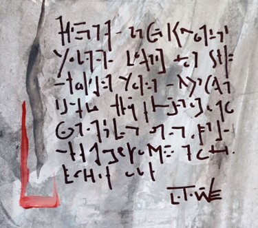 Pintura intitulada "Notorious notes nob…" por Milto Sideris, Obras de arte originais, Acrílico
