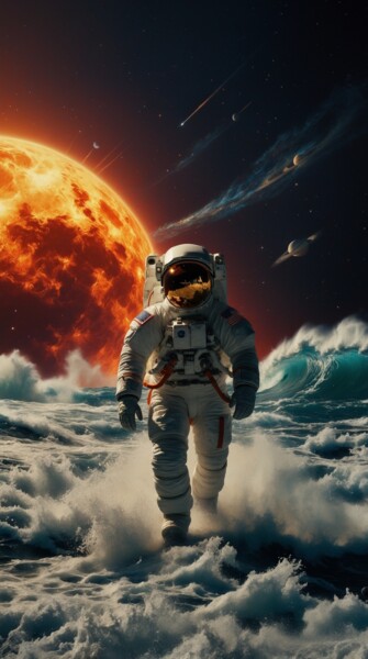 Цифровое искусство под названием "Orbite noire" - Pavel Apilat, Подлинное произведение искусства, 2D Цифровая Работа