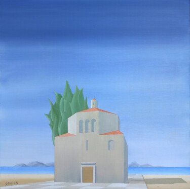 Painting titled "Ottagono" by Gaetano Ligrani (Gali), Original Artwork, Oil