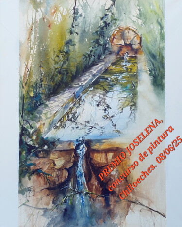 FUENTE DE LA ALEGRIA - PRIX "JOSELENA" 绘画 标题为“FUENTE DE LA ALEGRI…” 由Maylu Garcia (María Luisa García), 原创艺术品, 水彩 安装在木板上