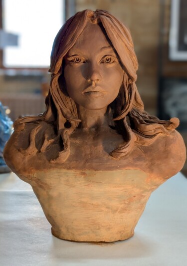 "Anna" başlıklı Heykel Moon Billard tarafından, Orijinal sanat, Kil