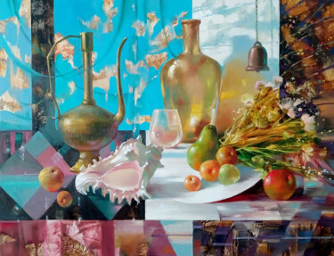 绘画 标题为“Bright autumn morni…” 由Anatoly Tarabanov, 原创艺术品, 油 安装在木质担架架上