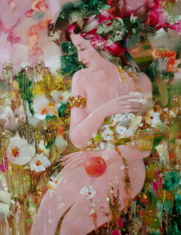 Pittura intitolato "Eve" da Anatoly Tarabanov, Opera d'arte originale, Olio Montato su Telaio per barella in legno