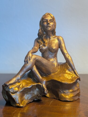 Escultura intitulada "Ondine" por Moon Billard, Obras de arte originais, Argila