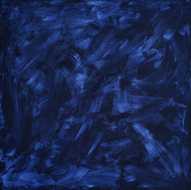Картина под названием "Deep indigo" - Yulia Belasla, Подлинное произведение искусства, Акрил