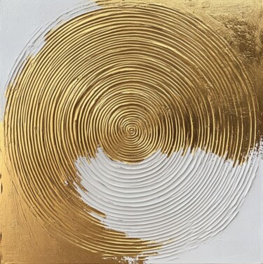 Golden Spiral Energy – Abstract AI Wall Art for Interiors Digital Arts με τίτλο "Golden Spiral Energ…" από Yuliya Samoilava (JuliettaArt), Αυθεντικά έργα τέχνης, Εικόνα που δημιουργή…
