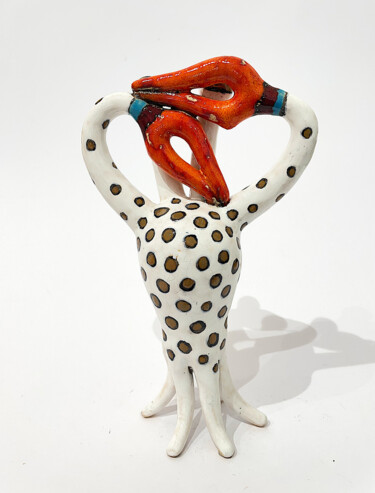 "White Crab" başlıklı Heykel Viktor Zuk tarafından, Orijinal sanat, Seramik