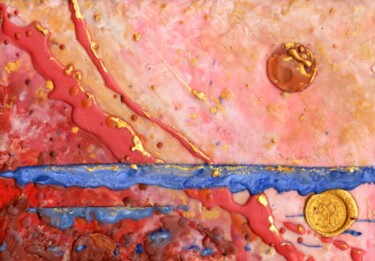 Schilderij getiteld "Horizons de merveil…" door Feel, Origineel Kunstwerk, Was