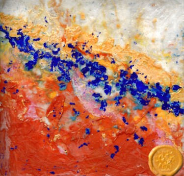 Peinture intitulée "Eveil" par Feel, Œuvre d'art originale, Cire