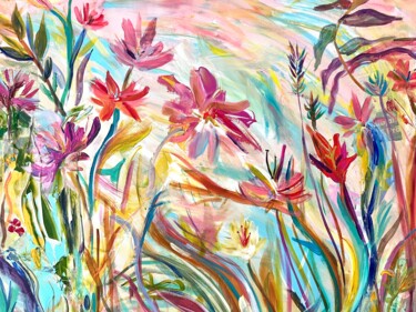 绘画 标题为“Spring walks” 由Maijo Moll, 原创艺术品, 丙烯 安装在木质担架架上