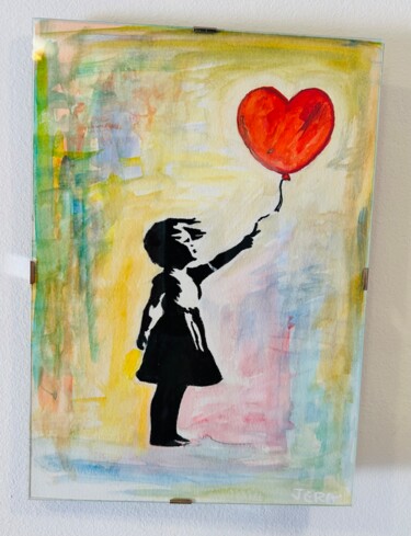 "Banksy 2" başlıklı Tablo Jeronimo Diaz Sanchez tarafından, Orijinal sanat, Akrilik Ahşap panel üzerine monte edilmiş