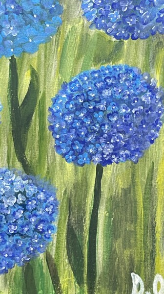 "Hortensias en Lumière" 제목이 ""Hortensias en Lumi…"인 미술작품 Madame Iris로, 원작, 아크릴