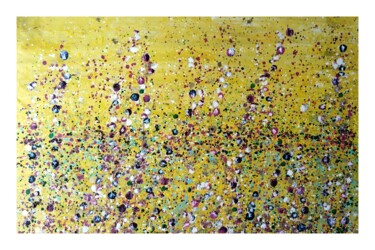 Painting titled "Danse printanière" by Myriam Carbonnier, Original Artwork, Acrylic