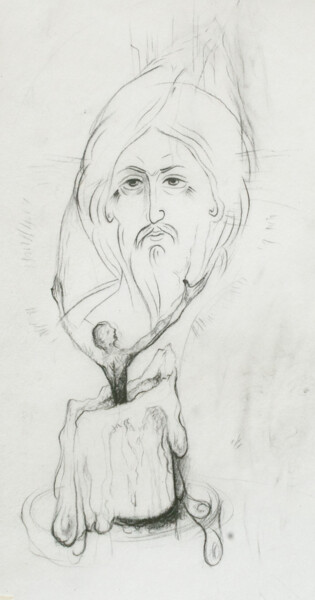 "candle" başlıklı Resim Pavel Minchenia tarafından, Orijinal sanat, Kalem