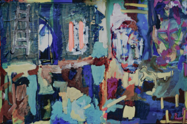 Collages titled "Journey of the spir…" by Geert Lemmers, Original Artwork, Acrylic Mounted on Plexiglass