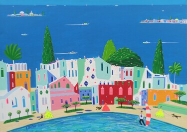 Secrets Of The Sea Shore Pittura intitolato "Secrets Of The Sea…" da Katrina Avotina, Opera d'arte originale, Acrilico